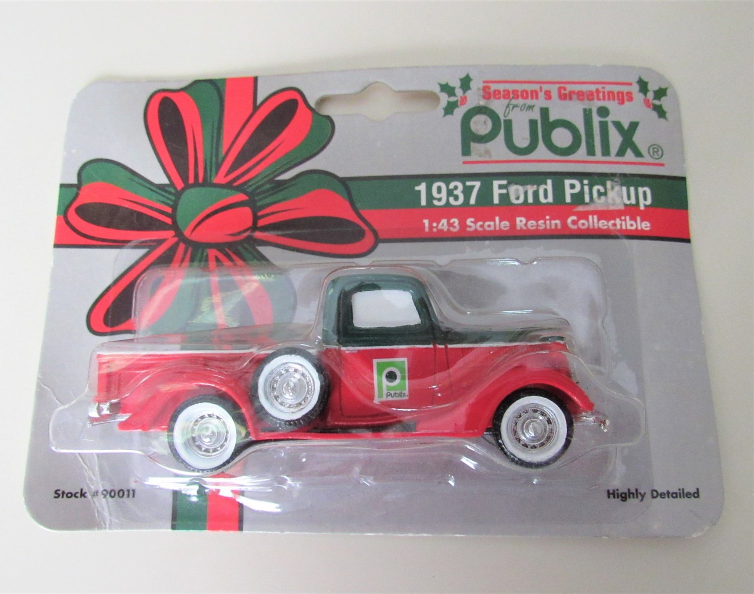 PUBLIX 1937 Ford Pickup SCALE RESIN COLLECTIBLE TRUCK SPECCAST Die Cast