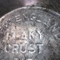 Vintage NEW ENGLAND FLAKY CRUST TABLE TALK Pie Tin Plate Pan Bakeware Advertising Country Farmhouse