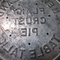 Vintage NEW ENGLAND FLAKY CRUST TABLE TALK Pie Tin Plate Pan Bakeware Advertising Country Farmhouse