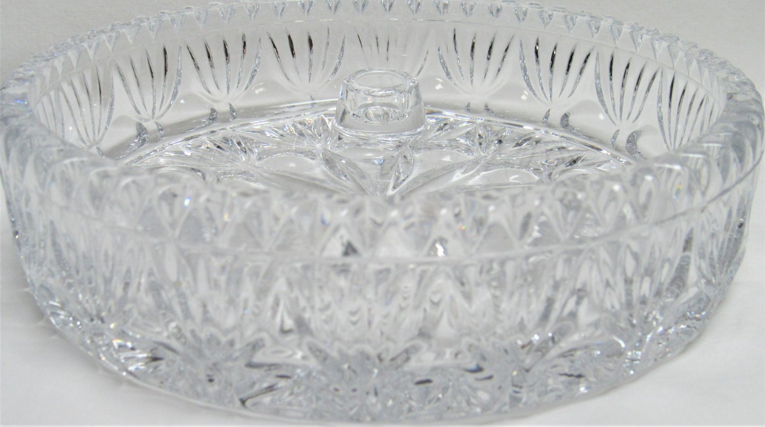 Vintage PRINCESS HOUSE 3 Taper CANDLE HOLDER 24 Lead Crystal BEAUTIFUL