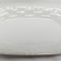 Vintage ROSEGARDEN STONEWARE TAIWAN White Basket weave PLATE PLATTER