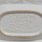 Vintage ROSEGARDEN STONEWARE TAIWAN White Basket weave PLATE PLATTER