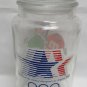 Vintage 1984 M & M's LA OLYMPICS Candy Jar GLASS M&M's Chocolate Advertising