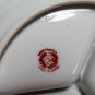 Vintage JAPAN LUSTER WARE 3 SECTION DIVIDED Tab DISH Red Mark MIJ Flowers LUSTREWARE