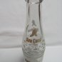 Vintage SUN CREST COLA Glass BOTTLE 10 oz. Soda Blue White Pyro REFRESHES YOU BEST
