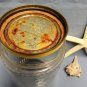 Vintage PETER PAN SMOOTH Peanut Butter Glass Jar 1950s Metal Lid Large Size