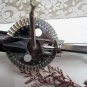 Vintage EGG BEATER EKCO Metal with Plastic Black handle Made in USA Country Farmhouse
