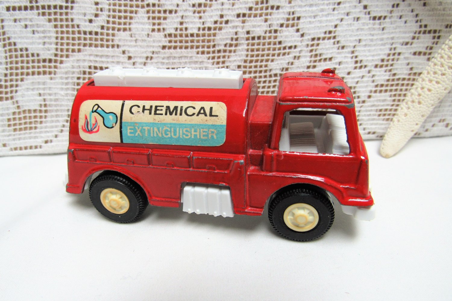 Vintage TOOTSIE TOY Fire Truck Engine Chemical Extinguisher 1970s Child