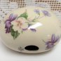 Vintage EGG SHAPE Porcelain EGG The EGG LADY Violets Floral Decorative Collectible