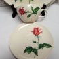 Pretty Vintage SEARS HARMONY HOUSE Betsy Rose 3 Piece Set Dinner Plate Cup and Saucer
