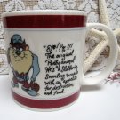 Vintage TAZ TASMANIAN DEVIL Mug WARNER BROS. 1992 Party Animal LOONEY TUNES