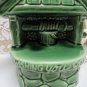 Vintage McCOY POTTERY Wishing You Well Green Planter 1950s Mid Century Pot