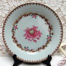 Vintage AVON Abigail Adams Porcelain PLATE 1985 22kt Gold Pink Cabbage Rose 9"