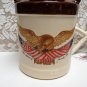 Vintage McCOY POTTERY Wooden Eagle Canister Cookie Jar SPIRT OF 76 Bicentennial Patriotic