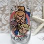 Vintage THE CHIPETTES Cartoon Promo Glass 1985 Hardee's 3 Girl Chipmunks