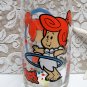 Vintage THE FLINTSTONES Cartoon Promo Glass WILMA 1986 Pizza Hut Hanna Barbera