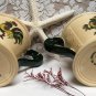 Vintage METLOX CALIFORNIA POTTERY POPPYTRAIL Roosters CREAMER SUGAR BOWL SET