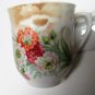 Vintage GERMANY LUSTREWARE Bone China CUP SAUCER SET Floral Hand-Painted