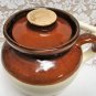 Vintage ROBINSON RANSBOTTOM STONEWARE POTTERY Bean Pot Cookie Jar Country Farmhouse RRP