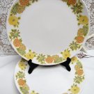 Vintage NORITAKE CHINA Progression SUNNY SIDE Dinner Plate Set of 4 Yellow Flowers