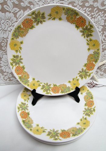 Vintage NORITAKE CHINA Progression SUNNY SIDE Dinner Plate Set of