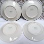 Vintage BUFFALO CHINA Bread Plates Set of 4 White Restaurant Mid Century