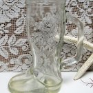 Vintage FRANKENMUTH MICHIGAN Bavarian Inn Souvenir Clear Glass Boot 1976