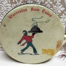 Vintage WARRENTON RUM CAKES Advertising Round TIN Mary Clemmitt 1960s African American Waiter