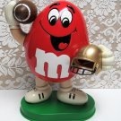 Vintage 1995 Red Peanut M&M Candy Dispenser Football Sports 