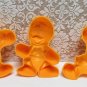 Vintage Walt Disney HUEY DUEY LOUIE Duck Tales JELLO MOLDS Set of 3 1989