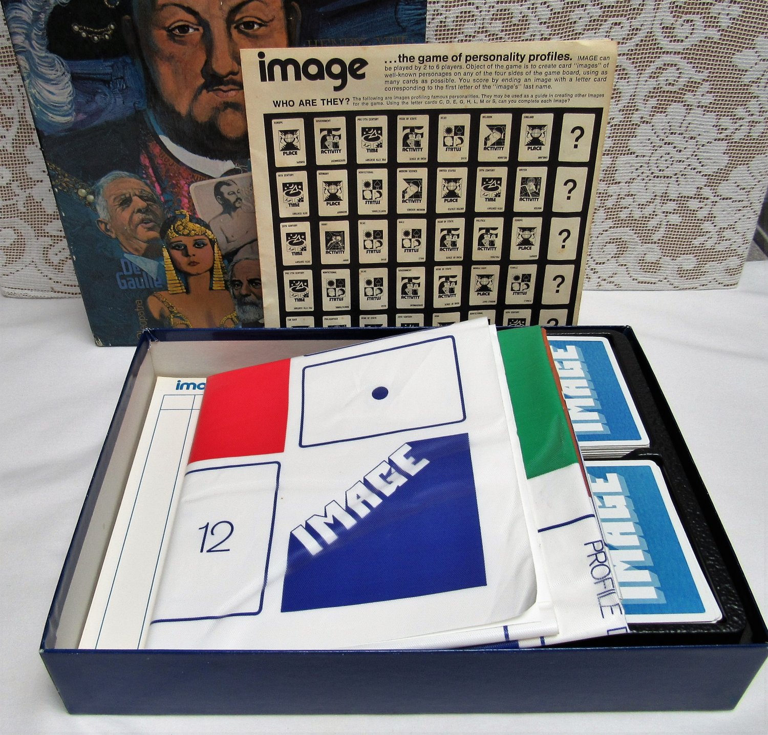 IMAGE 1972 Vintage Bookshelf BOARD GAME 3M Co. Who, What, Where, and