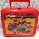 Vintage G.I. JOE HASBRO Plastic LUNCH BOX Aladdin Company Red 1990 No Thermos