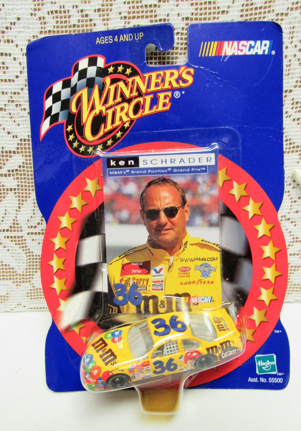 KEN SCHRADER #36 NASCAR Winner's Circle Die Cast Metal CAR Mint on Card 2000