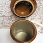 Vintage MOIRA STONEWARE Jar Crock BROWN TAN Latch PRESERVING Country England