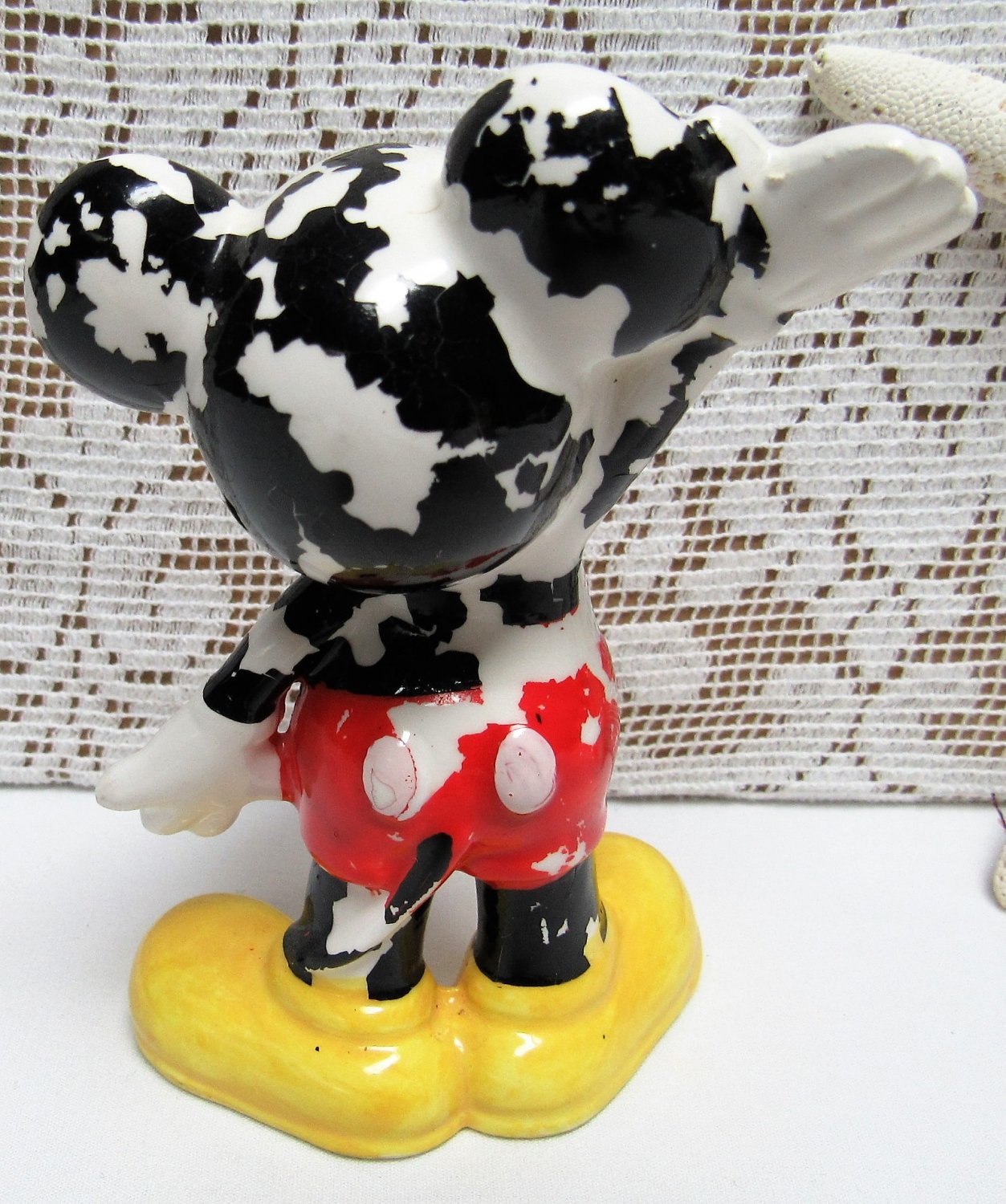 Vintage MICKEY MOUSE Figurine WALT DISNEY PRODUCTIONS Japan Pie Eyed