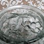 Vintage Antique GOOFUS GLASS Clear Vase Jar GRAPE CLUSTERS Raised Design Early 1900s