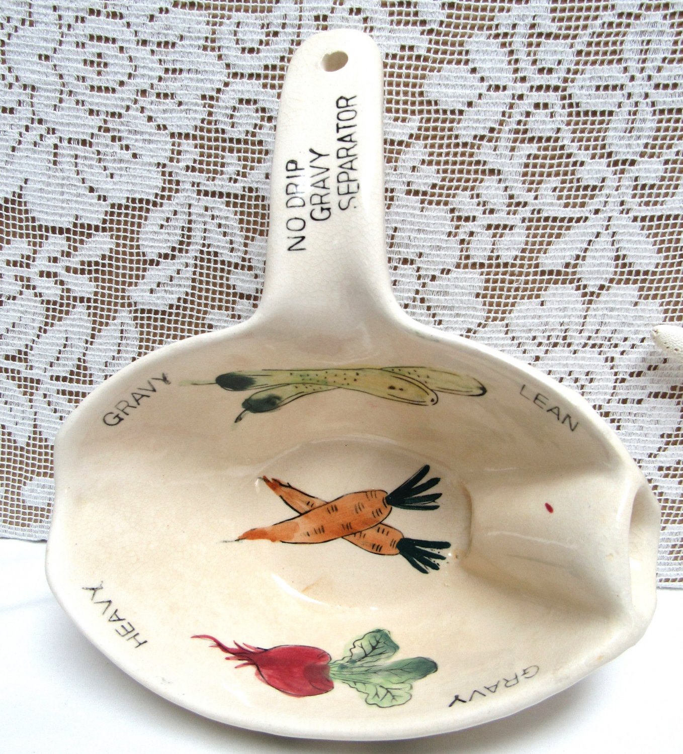 Vintage Porcelain NO DRIP GRAVY SEPARATOR Made in Japan 1950s 