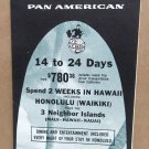 Vintage PAN AMERICAN Group TOURS Travel Brochure HAWAII Le Beau Tour 1963