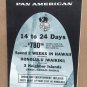 Vintage PAN AMERICAN Group TOURS Travel Brochure HAWAII Le Beau Tour 1963