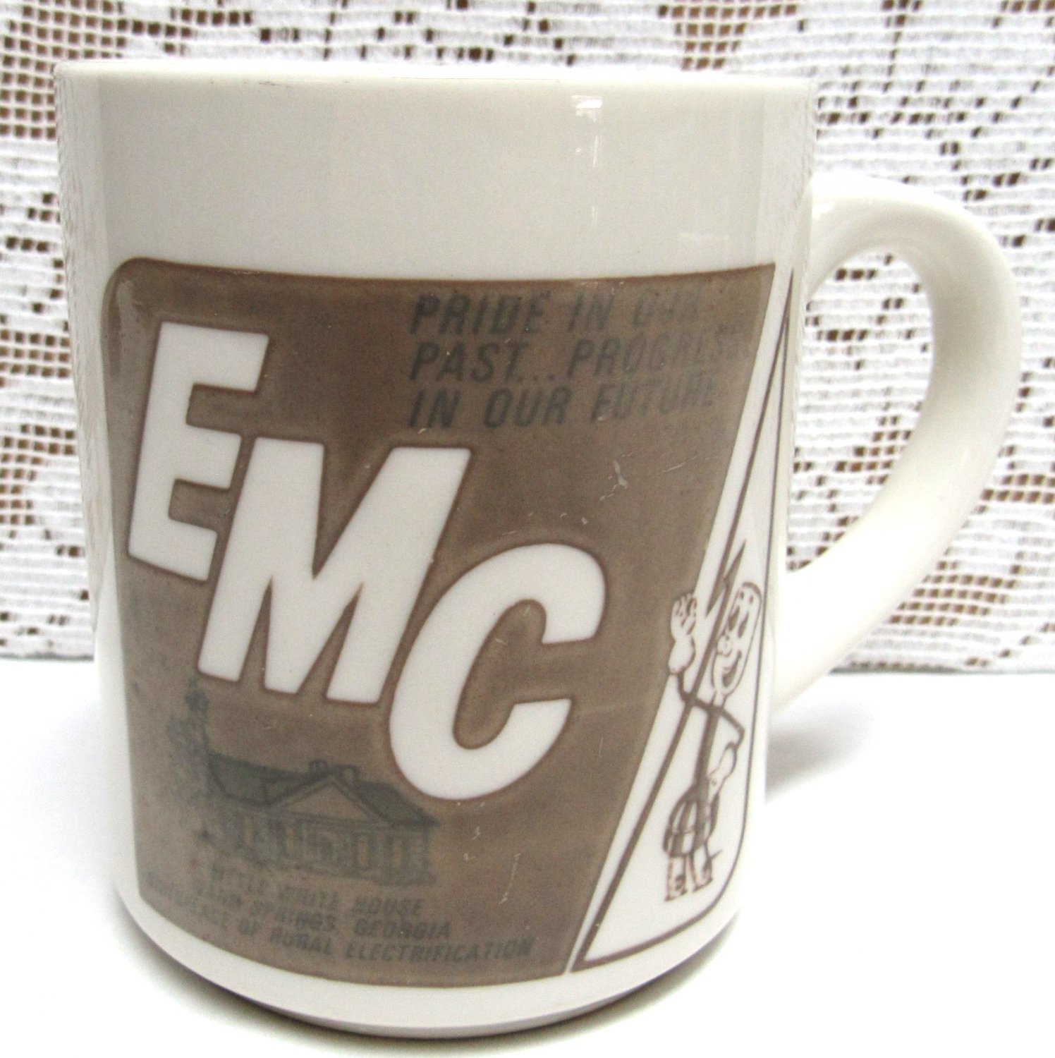 Vintage EMC 50 Years Rural Electrification MUG Reddy Kilowatt 1985 Warm Springs Georgia