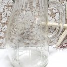 Vintage GLASCO Baby Formula PITCHER Baby Belly Bump 1 Quart Clear Glass 1940s