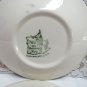 Vintage ROYAL CHINA CO. The Old Curiosity Shop Lot of 5 Saucers Green White USA
