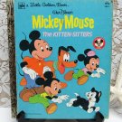 Vintage MICKEY MOUSE THE KITTEN SITTERS Little Golden Book 1980 Disney