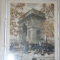 Arche De La Broye Handtinted Print