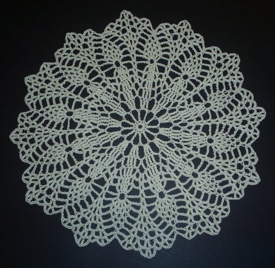 Hand Crochet Doily - Vintage Design - Ecru (Antique White)