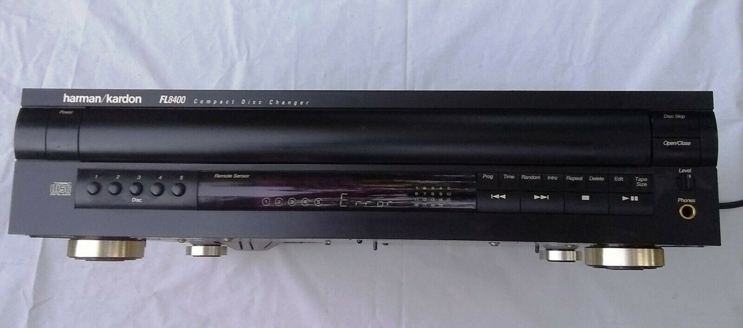 Harman Kardon FL8400 5-Disc CD Player Has ERROR message No Remote