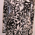 NEW $148 TALBOTS Womens Dress 8 Misses Black White NWT NR