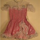 NEW Pink Can Can Girls Halloween Costume Large L Child