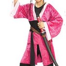 NEW Pink Samurai Halloween Costume L 12 14 Child Girls