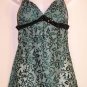 NEW CABERNET Baby Doll Panty Set M NWT Sequins Sexy